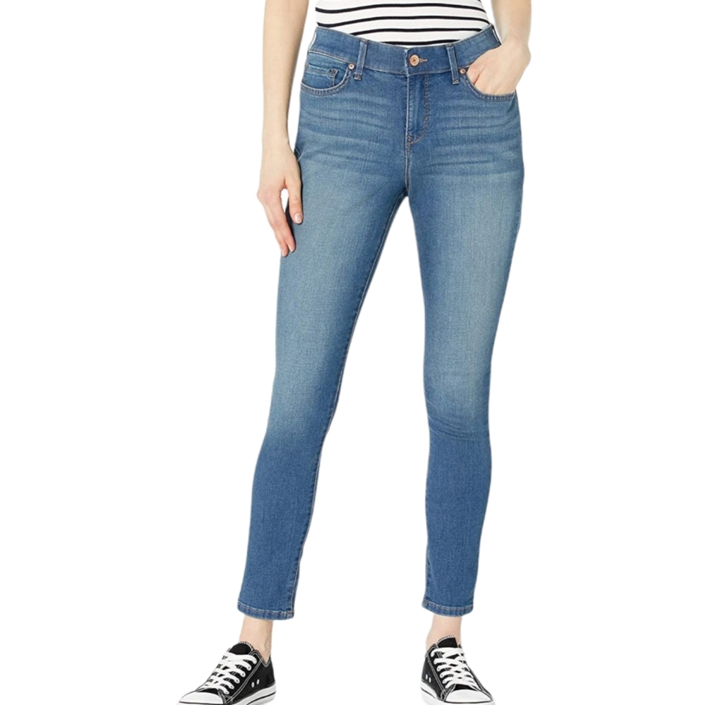 Gloria Vanderbilt Comfy Curvy Skinny Jeans Color Salida Size 14 Avg